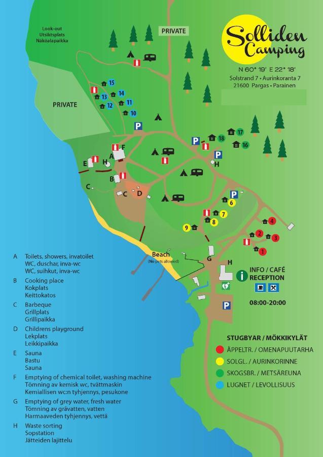 Solliden Camping Pargas Bagian luar foto